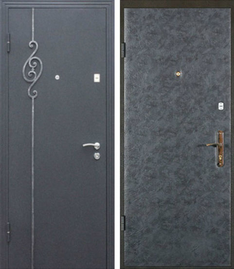 Входная металлическая дверь порошок + винилискожа СП047